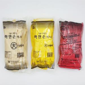 [하얀손산업] 하얀손미니다용도고무장갑(대)_10켤레